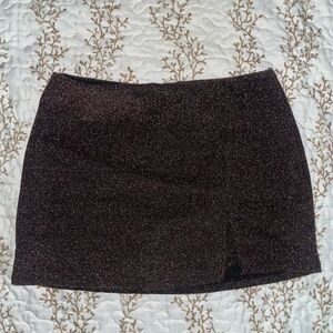 Urban Outfitters Black Sparkly Mini Skort stretchy night out skirt pink purple
